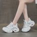 Inner Height Increasing Dad For Women, Autumn And Winter 2025 New Breathable Super Popular Versatile Platform Thick Sole_vogvips.com