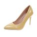 High Heels Women Pointed Toe 2024 New Spring Autumn European And American Style Shallow Mouth Single Women's Thin Heel_vogvips.com