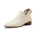 Autumn Winter New Thick Medium Heel Round Toe Short Back Zipper Fashion Martin Soft Leather Comfortable Women's Boots_vogvips.com