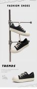 Sneakers Men's High Street Chunky White Black Platform Low Top Bread Shoes Ugly Cute Big Head Thick Sole Comfort Streetwear_vogvips.com