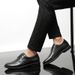 Euro Step Spring Groom Leather Wedding Youth Height Increasing Business Formal Handsome Matching Suit Brogue Men Shoes Black_vogvips.com