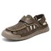 Plus Size Men's Sandals Summer Outdoor Hollow Breathable Beach Handmade Stitching Soft Sole Hole Shoes Men 48_vogvips.com