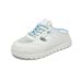 Little White Shoes Female Students Hollow Breathable Thick-soled Heightening Shoes Casual Board Shoes_vogvips.com