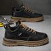 Martin Boots Autumn Men's New Breathable Waterproof Work Trend Versatile Workwear Casual Leather Board Shoes Men_vogvips.com
