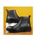 Men's Head Layer Casual Men's Leather Boots Side Zipper Martin Boots Low Heel Leather Boots Men's Shoes Origin_vogvips.com