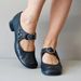Elegant Low-Heel Buckle Strap Slip-On Shoes For Women – Comfortable Round-Toe Flats In Red, Black, Blue, Brown (Sizes 34-43)"_vogvips.com