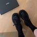 2025 Summer New Vintage Round-Toe Cross-Strap Women's Thick-Soled Canvas Patchwork Casual British Style Leather Shoes_vogvips.com