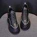 Women's Martin With Hidden Height Increase 8cm, Short Boots For Petite Women, British Style, 2023 Autumn Winter New_vogvips.com