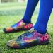Children's Football Shoes Boys And Girls Elementary School Students Velcro Teen Training Broken Nail Shoes_vogvips.com