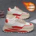 Gump Winter Men’s Shoes:sporty, Thick-soled, Fleece-lined And Extra-thick Leather Casual Work Dad-style Trendy Shoes; Warm Cotton Boots For 2025._vogvips.com