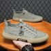 Leisure Breathable Board New Summer Canvas Men's Trendy Ice Silk Lazy Cloth Shoes_vogvips.com