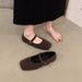 High-End Stylish Furry For Women, Outdoor Wear, 2025 New Autumn Winter French Retro Elegant Flat Mary Jane Shoes_vogvips.com