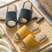 New Summer Linen Indoor Couple Slippers Cotton-Linen Home Open-Toe Slippers For Men And Women_vogvips.com
