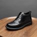 European Warm Series Men's Martin Autumn Winter Fashion Genuine Thick Sole Casual Versatile Short Boots Trendy High-top Leather Shoes For Men_vogvips.com