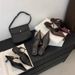 Niche French-style 2025 Summer New Pointed-toe Elegant Sandals, Low-heeled Brown Retro Closed-toe Women's Shoes_vogvips.com