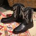 Autumn breathable pointed ankle boots British style high-top leather mid-top boots_vogvips.com