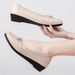 High Quality 2025 Single Thick Heel Square Toe Loafers Spring And Autumn Women's Plastic Mid-Heel Shoes Summer Fashion Casual_vogvips.com