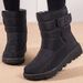 Women Boots 2025 Winter Shoes Woman Waterproof Snow Boots Winter Warm Fur Botas Mujer Korea Style Black Ankle Boots For Women_vogvips.com
