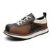 Vintage Color Block Derby Shoes Platform Thick Sole Height Increasing Casual Sneakers Unisex Premium Maillard Style Fashion_vogvips.com
