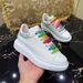High Version New White Unisex Color Block Cowhide Versatile Thick Soled Height Increasing All Black Sneakers_vogvips.com