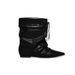 Western Style Niche Retro Pleated Pointed Toe Short For Women Autumn New Height-Increasing Lace-Up Casual Slouch_vogvips.com