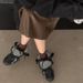 Women Boxing Boots SGIRL TWTW Multifunctional High-Top De Xun Boxing Shoes For Women Versatile Casual Mid-Calf Stylish Martin Boots Trendy_vogvips.com