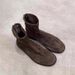 Niche Minimalist British Style Round Toe Flat Short Boots, 25 Autumn/winter New Model, Genuine Leather Suede Slim-fit_vogvips.com