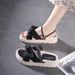 Two-Way Wear Sandals For Women Summer Outdoor 2024 New Ins Trend Match Skirt Thick Sole Fairy Style Roman Beach Slippers_vogvips.com
