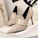955-12 Style Women's Shoes High Heels, Suede, Sexy Nightclub, Slimming Snake Pattern, One Line With Belt Buckle, Deep_vogvips.com