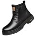European Warm Series Martin Autumn Winter 2025 New Versatile British Style Men's Casual Mid-Top Work Short Boots_vogvips.com
