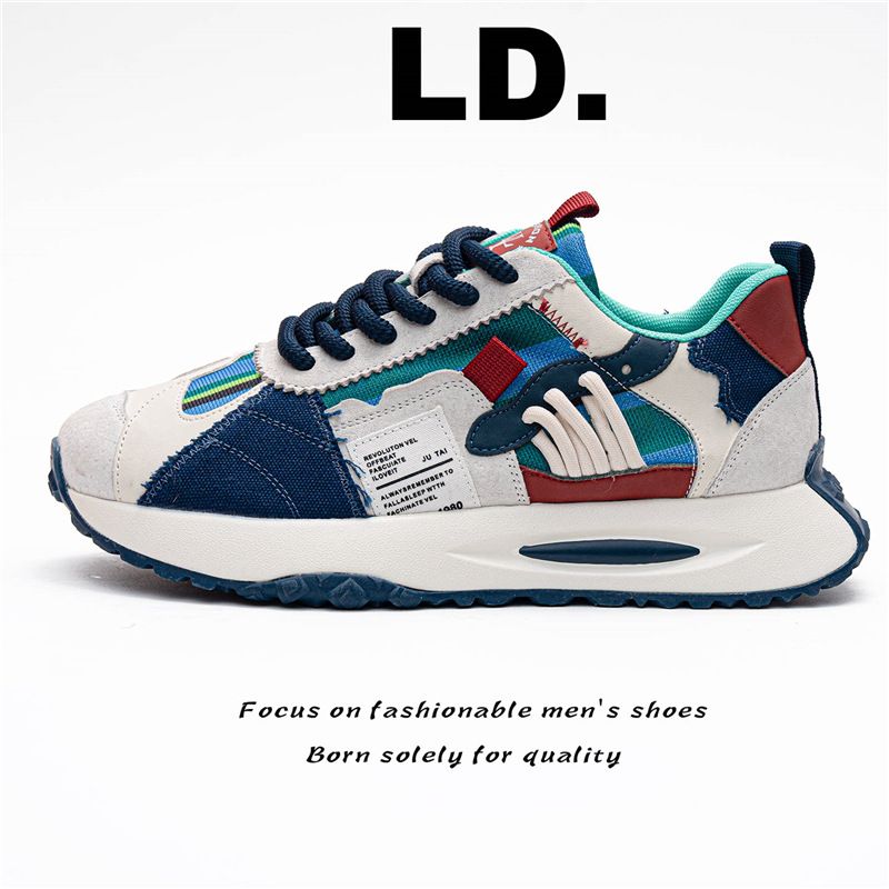2026 Spring New Men's Dad Breathable Mesh Thick-Soled Sports Casual Shoes Comfortable And Versatile_vogvips.com