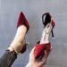 2025 Spring New European And American Style Pointed Toe Hollow Rhinestone Strap Fashionable Easy-to-Match Low-Heel_vogvips.com