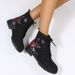 Women Ankle Boots Autumn Winter Short Boots Autumn Winter D Printed Martin Lace Up Heel Short Plus Size Leather Low Boots Women_vogvips.com