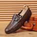 Doudou Shoes Men's High-end New Men's Business Casual Leather Shoes One Pedal Sleeve Lazy Loafers_vogvips.com