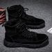 Autumn Workwear Shoes Martin Men's Mid-top Short British Style 2024 New Genuine Leather Trendy Desert Boots_vogvips.com
