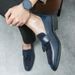 British Trend One Foot Leather For Men's Business Oversized Tassels Hairstylist Groom's Wedding Youth Casual Shoes_vogvips.com
