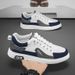 Spring And Autumn New Breathable Sports Versatile Board Casual Men's One Step Elastic White Shoes_vogvips.com