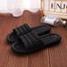 2023 New Water Drainage Hollow Home Non-Slip Indoor Soft Sole Couple Winter Bathroom Slippers_vogvips.com
