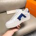 New Santoni Leather Breathable Casual Fashion Versatile Sneakers Dad Men's Shoes_vogvips.com
