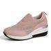 2025 Spring And Autumn New Round Toe Large Size Cross-Border Trade Women's Slip-On Casual Sneakers Wholesale_vogvips.com