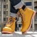 Outdoor Martin Boots Couple New Men's And Women's Shoes British Style High-top Casual Rhubarb Boots Breathable Trend Large Size Shoes_vogvips.com