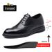 Hollow Out Leather Brogue Shoes Men 8cm Elevator Wedding Dress Shoes_vogvips.com