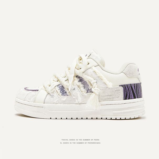 Men’s Shoes Destroy Aesthetic Design White Shoes Bread Shoes Trendy Casual Couple Shoes Men's And Women's Same Style Men's Shoes_vogvips.com
