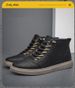Casual Round Head Fleece Board Shoes Men's High-top Breathable Sports Hand-scratched Little White Men's Shoes_vogvips.com