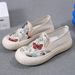 2025 New Fisherman Comfortable And Breathable Canvas Sho, Women's With One Step, Soft Sole, Not Tiring Feet, Mom's_vogvips.com