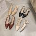 Comfortable Versatile Niche Mid-heel Women's Shoes Outdoor Wear, Stylish New French Style Summer, Suitable For Pairing_vogvips.com