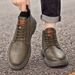 New Leather Spring Men's Shoes High-top Men's Heightening Tooling Martin Boots_vogvips.com