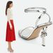 Elegant Square Toe Women's Heeled Sandals Plus Size Open Toe Rope Knot Metal Heel Strap Summer Trendy Shoes White Black Red_vogvips.com