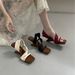 Niche Design Sandals Wedge For Women 2025 Summer New Style Comfortable Versatile Elegant High Heel One-Strap Slippers_vogvips.com