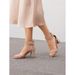 Large Size Line With Retro Open Toe Sandals Women Feel Single Shoes New Chunky Heels_vogvips.com